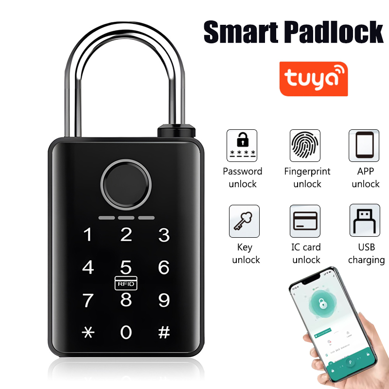 Smart Door Lock Wifi - Умный дверной замок Tuya, навесной замок