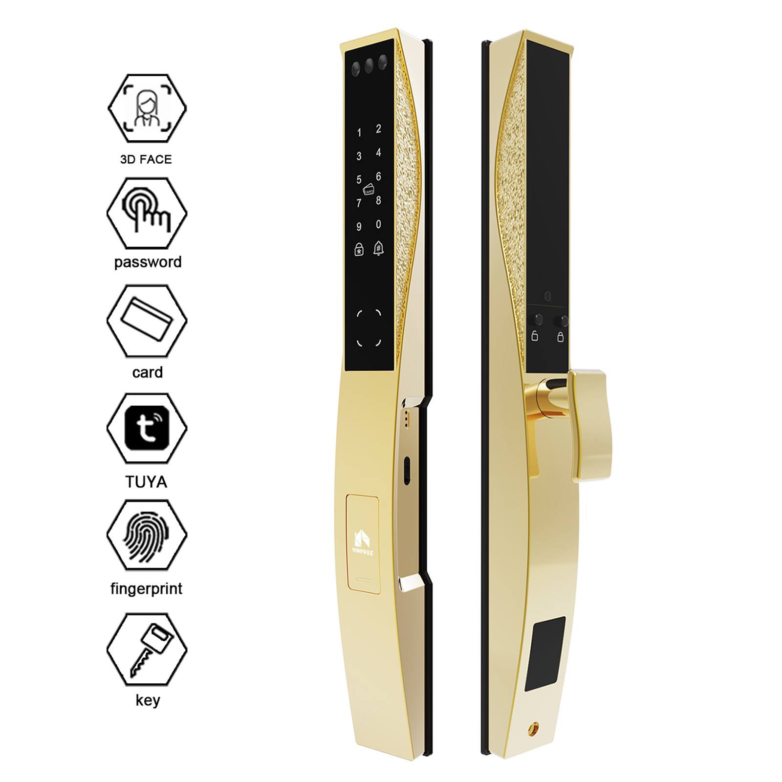 Smart Door Lock Wifi - Умный цифровой дверной замок WINFREE Tuya
