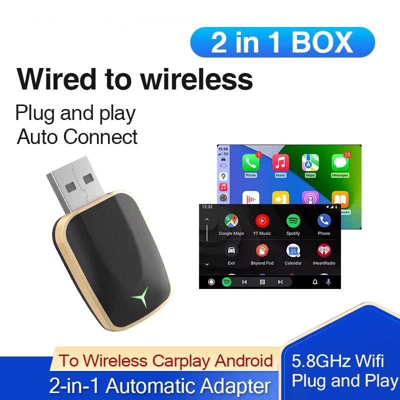Wifi Smart Plug - Проводной и беспроводной Carplay Android 2-в-1