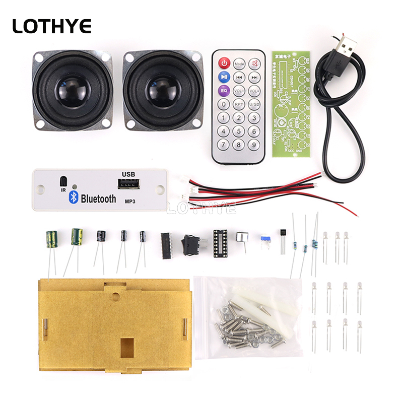 Electronics Project Kit - Мини-усилитель звука Bluetooth 3W*2, набор для