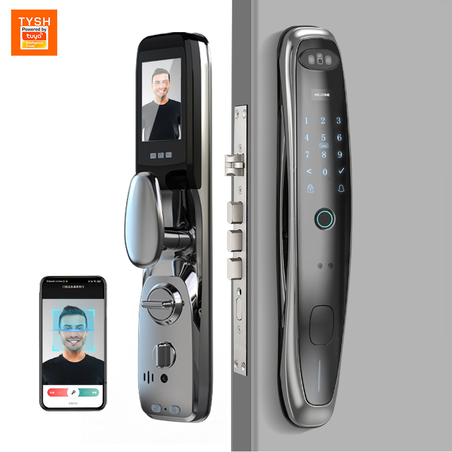 Smart Door Lock Wifi - Tuya Wi-Fi камера умный замок 3D
