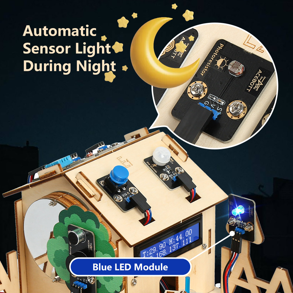 Умный домашний STEM-набор ACEB – обзор и цена Esp32 Smart Home Kit