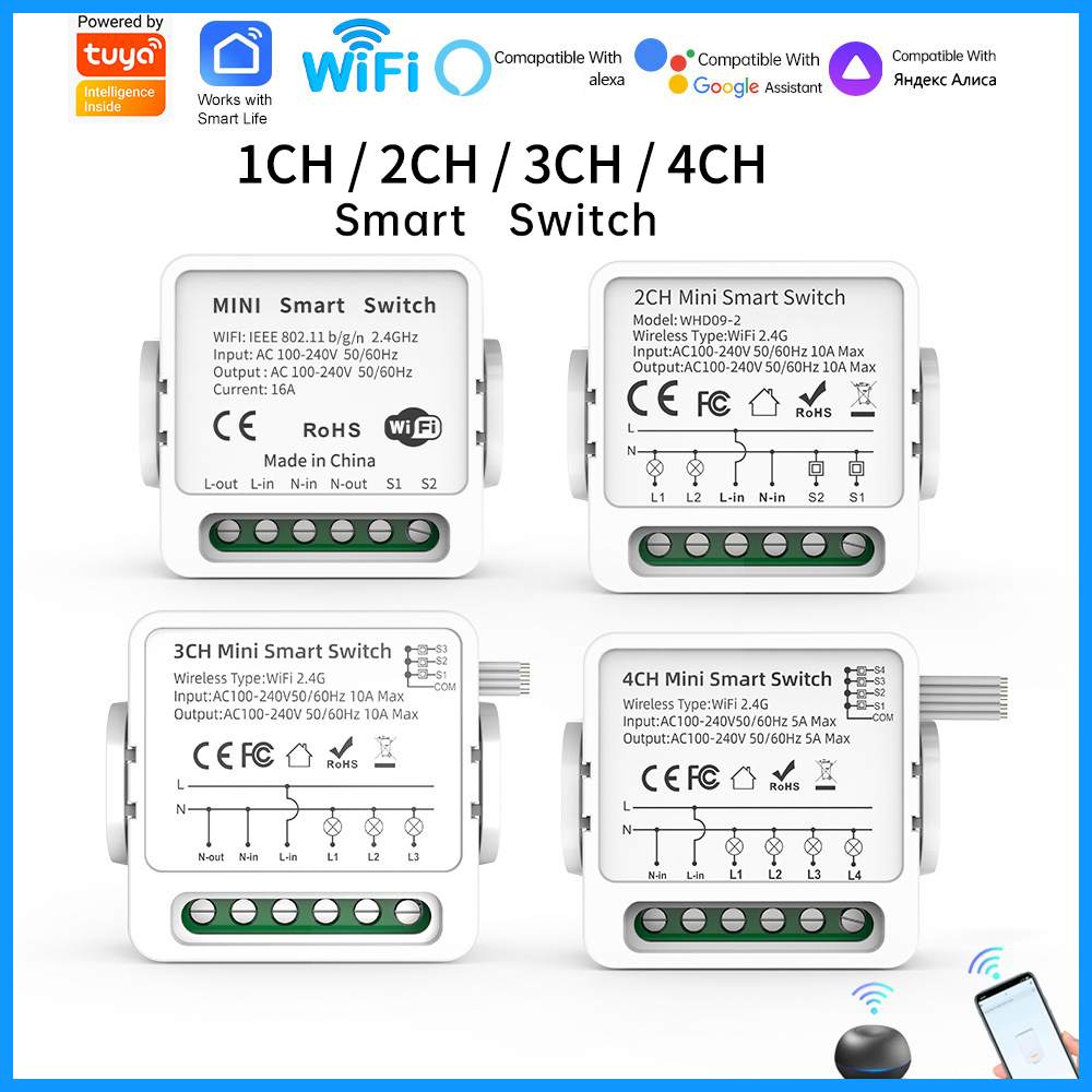 Умный WiFi-выключатель Tuya на – обзор и цена Smart Light Switch Wifi