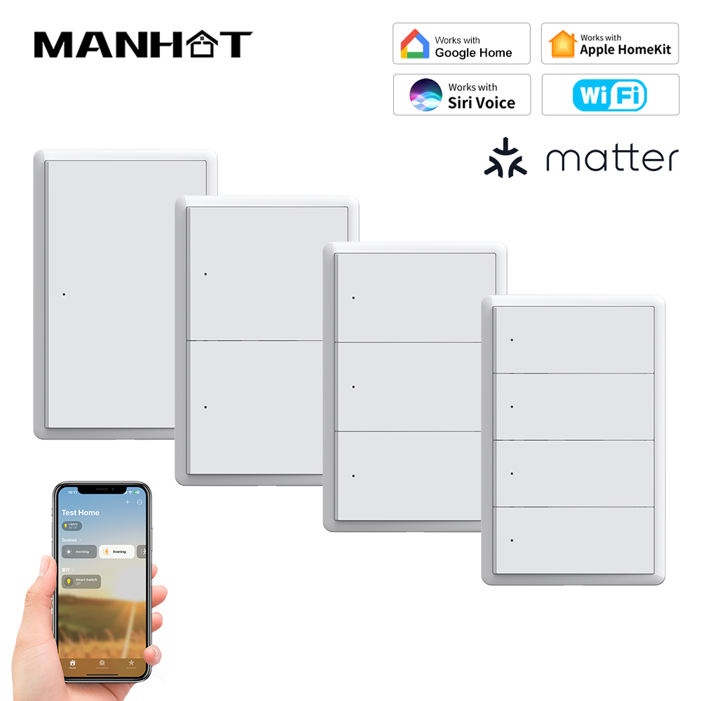 Умный Wi-Fi выключатель MANHOT – обзор и цена Smart Light Switch Wifi